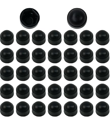 10-Pack M6 Hex Nut Caps – 10x13mm Dome Bolt Covers, White Nylon, Weatherproof & Tamper-Resistant, For Hex Bolts And Nuts, Improves Finish