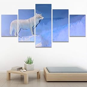 SIGNWIN 5 Panel Canvas Wall Art Modern Art...