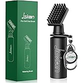 Jiskan Pro Golf Club Brush Cleaner with Retainer Clip and Squeeze Water Bottle 7.5 Inches Holds 4 Ounces of Water, Essentials Golf Accessories for Men, Best Golf Gifts for Men