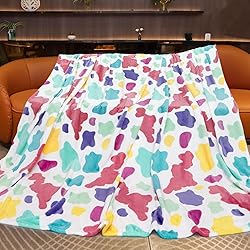 GEULAY Queen Size Blanket Girls Rainbow Blanket