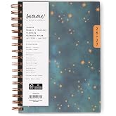 Blue Sky 2026-2027 Weekly &amp; Monthly Academic Planner, 5.88"x8.63", Callisto | July 2026 - June 2027, Flexible Cover, Wirebound, Laminated Tabs, Storage Pocket, 20 Extra Notes Pages, WAAV
