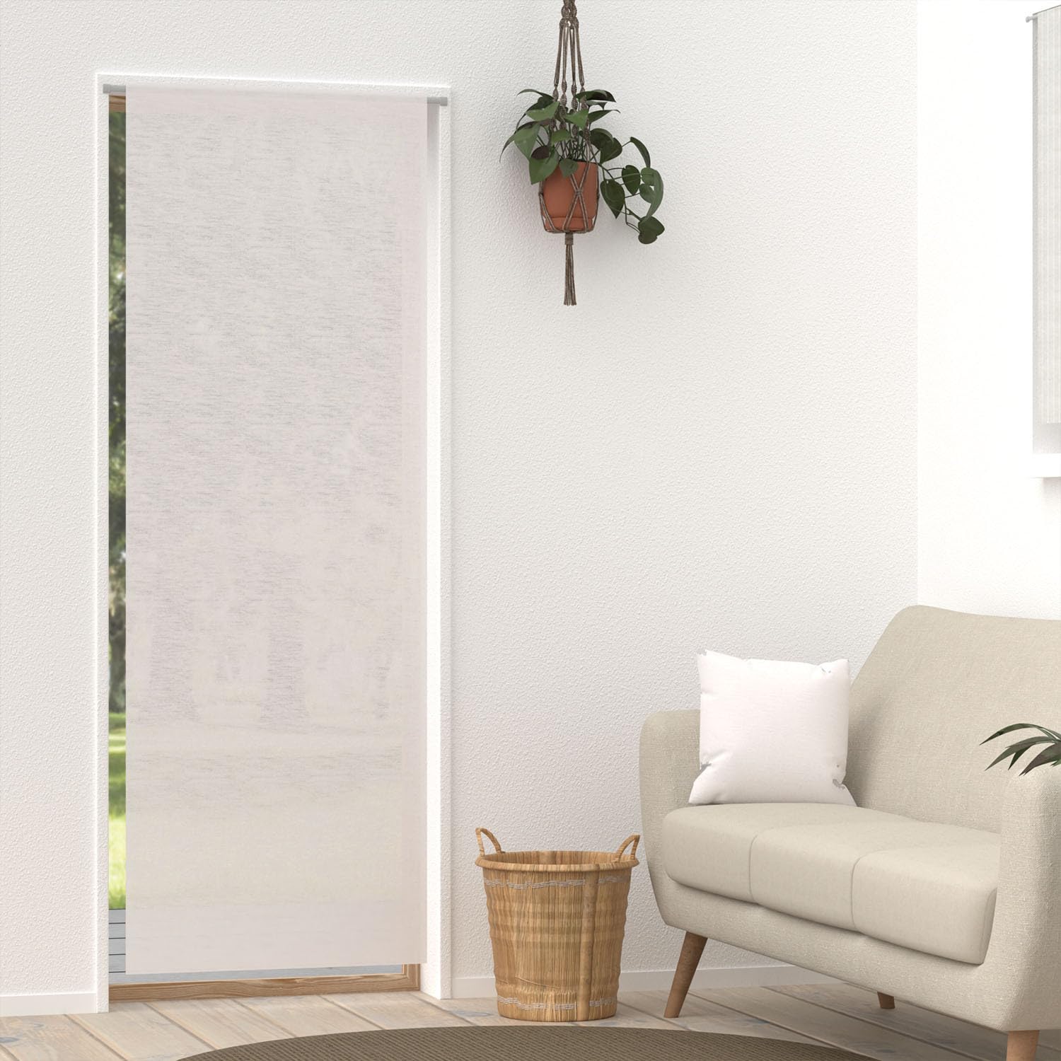 Soleil d'ocre Voiles, White, 70 x 200 cm