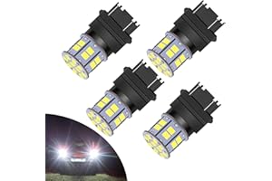LEDYOTRY 3157 LED Bulb White, Super Bright 3156 3057 3056 3047 4157 4057 4114 LED Bulb for Back Up Reverse Lights, Tail Brake Lights, Parking Signal Daytime Running Lights (Pack of 4)