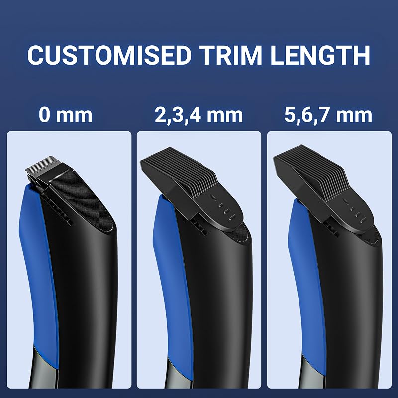 Tondeuse électrique sans fil pour homme, rasoir intime avec design anti-éclaboussures, rasoir à balle et poils pubiens pour homme