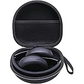 Headphone Case Compatible with Beats, Skullcandy, Monster Persona 3rd/5th/6th ANC, JLab, QearFun, Soundcore Q20/Q20i/Q30, BERIBES, TOZO, KVIDIO, Picun Foldable Headphones, Black