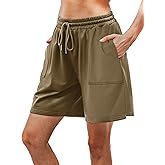 Cowasto Womens Cotton Sweat Shorts Casual Summer Loose Athletic Short Drawstring Waist Lounge Running Shorts with Pockets