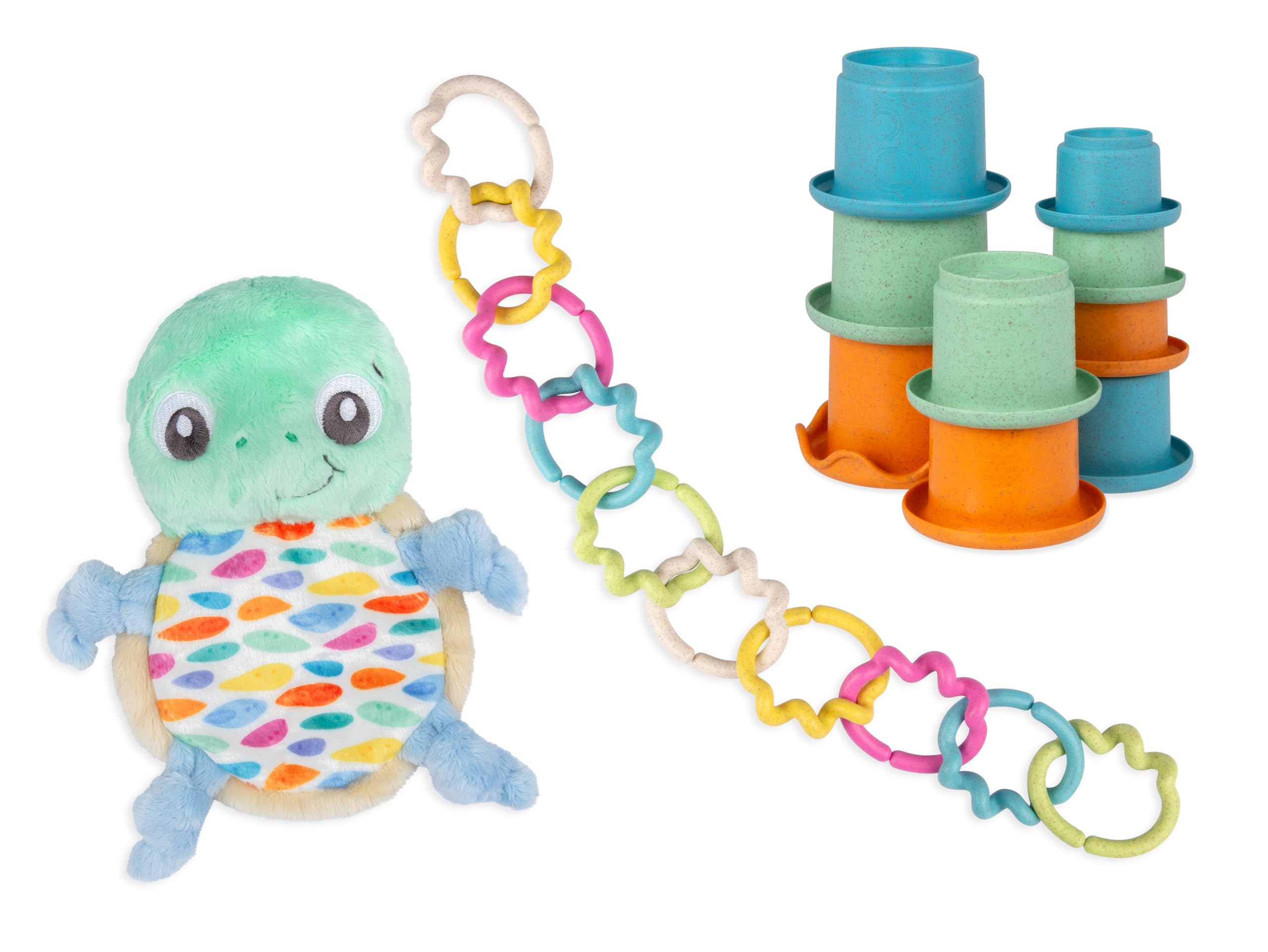 Playgro Plush Cuddly Toy Soft Toy Gift Set ECO Turtle Made from Recycled Water Bottles