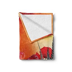 Ambesonne Mushroom Throw Blanket, Mushrooms Magic