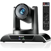 Tenveo 20X Optical Zoom PTZ Camera with AI Auto-Tracking, USB 3.0/HDMI, FHD 1080P60 for Video Conferencing, Live Streaming, Church, Education, Zoom, Teams &amp; OBS