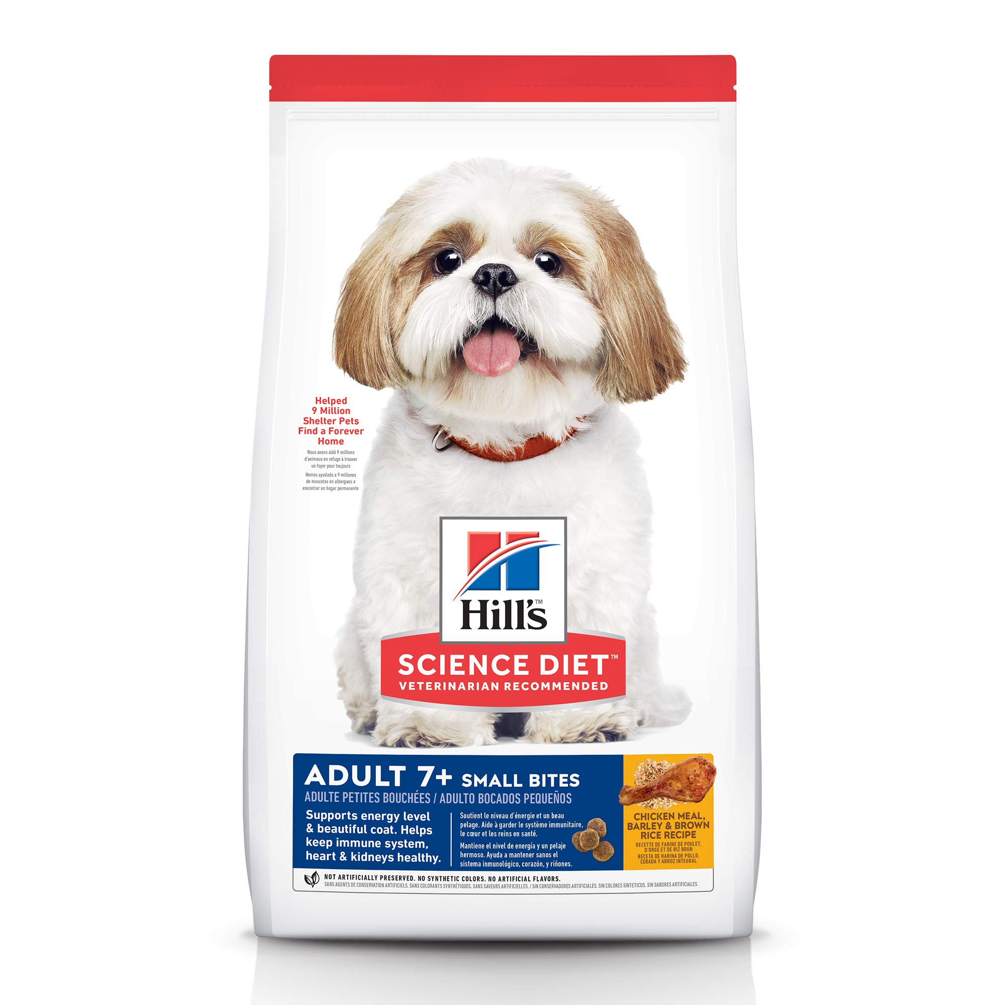 Hill's Science Diet Dry Dog Food, Adult 7+ for Senior Dogs, Small Bites, Chicken Meal, Barley & Brown Rice Recipe