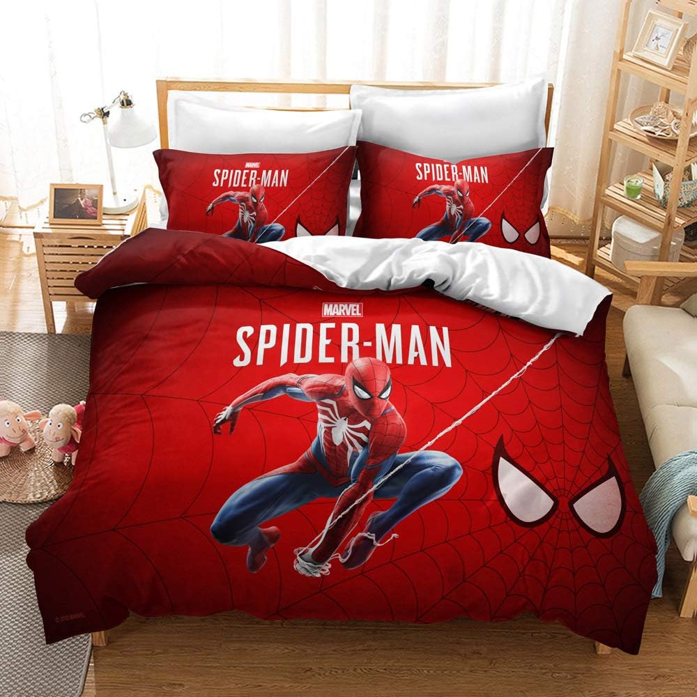 spiderman bed set queen