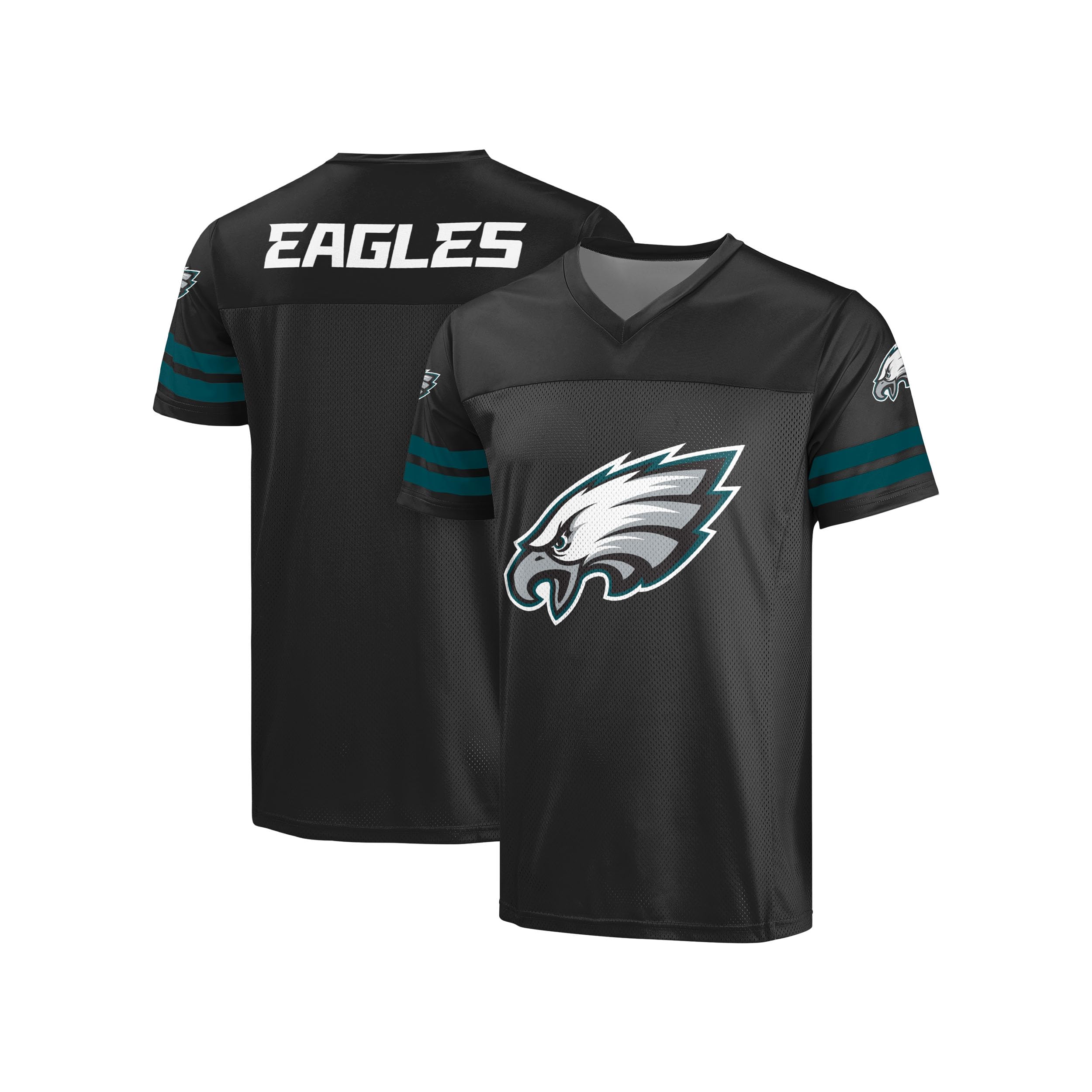 Photo 1 of FOCO NFL Men's Officially Licensed Primary Logo Alternate Color Game Day Team Jersey (US, Alpha, XX-Large, Regular, Regular, Philadelphia Eagles - Black, Philadelphia Eagles)