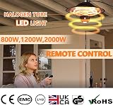 DONYER POWER Outdoor Heater 800W 1200W 2000W Halogen Remote Control Greenhouse view 2
