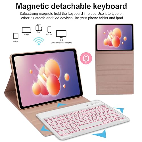 Samsung Galaxy Tab S7 FE 5G Case with Keyboard 12.4 Inch-Smart