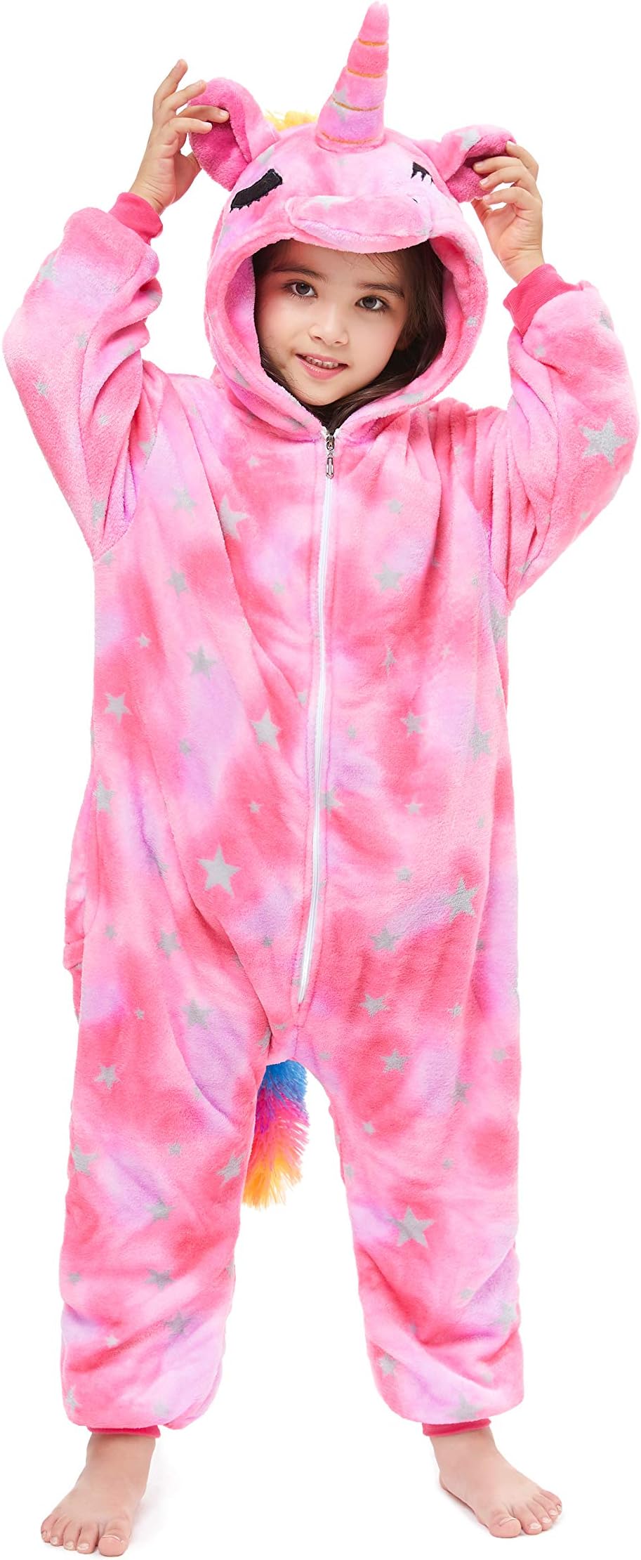 Kid's Animal Onesie Unicorn Costume Cosplay Pajamas Christmas