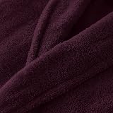 Adore Home 100% Cotton Terry Towelling Shawl Collar Bathrobe Large Aubergine view 3