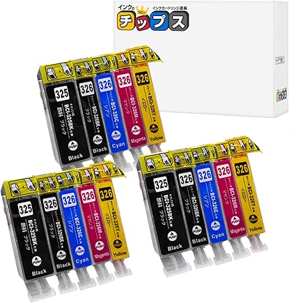 Amazon キヤノン 用 i 326 325 5mp 互換インク 5色 3セット Iso Iso9001認証工場生産商品 残量表示対応icチップ 1年保証 インクのチップスオリジナル 対応機種 Pixus Ip40 Pixus Mg5130 Pixus Mg5230 Pixus Mg6130 Pixus Mg8130 Pixus Ix6530