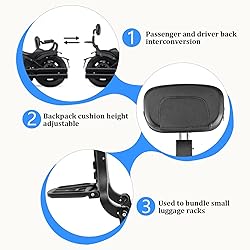 Motorcycle 3 in 1 Multi-Purpose Sissy Bar Driver
