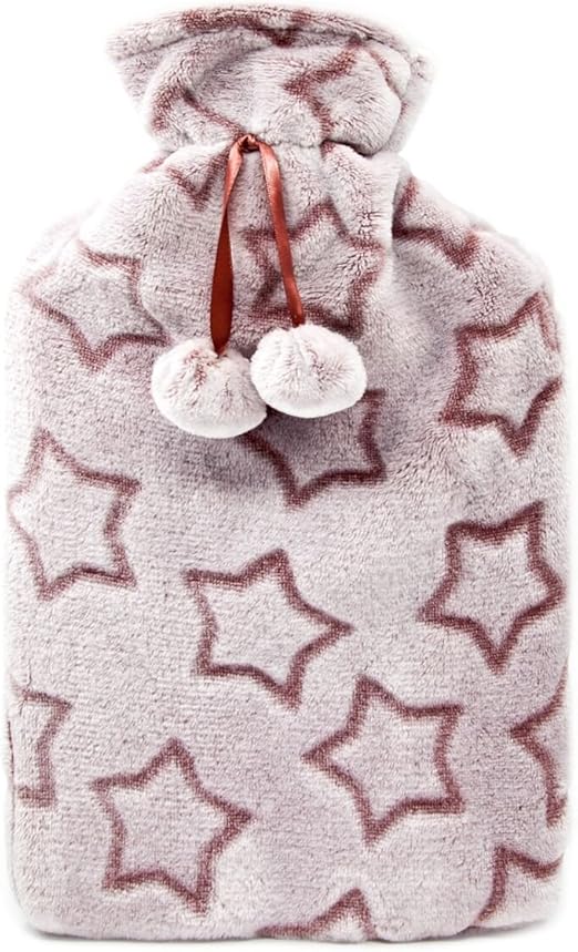 Cassandra Hot Water Bottle In Supersoft Fleece Removable Cover. Star