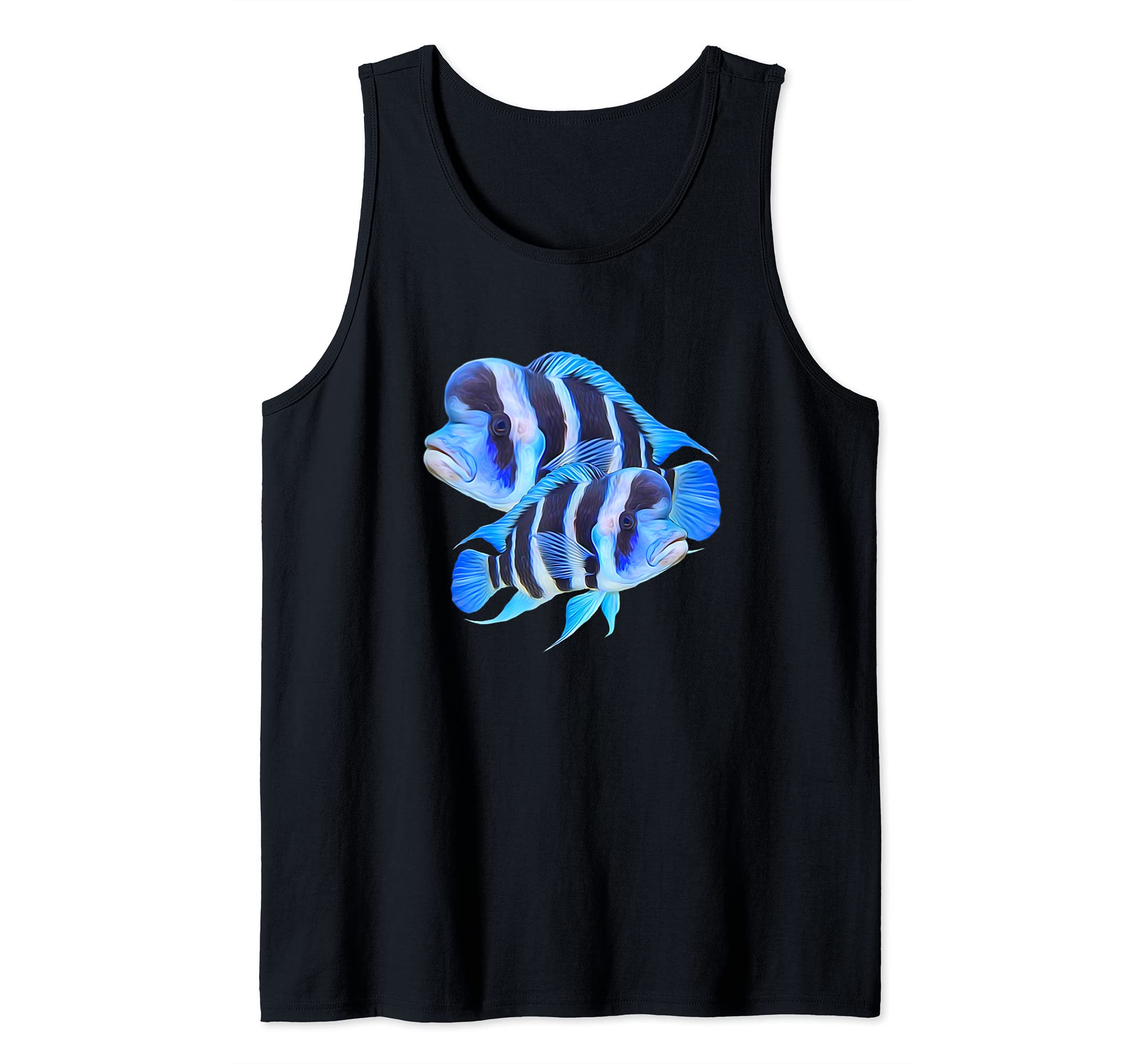Frontosa Cichlid Fish Aquarium Owners Monster Fish Gift Tank Top