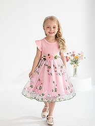 Sinhoon Toddler Girl Tulle Dress Summer Ruffle