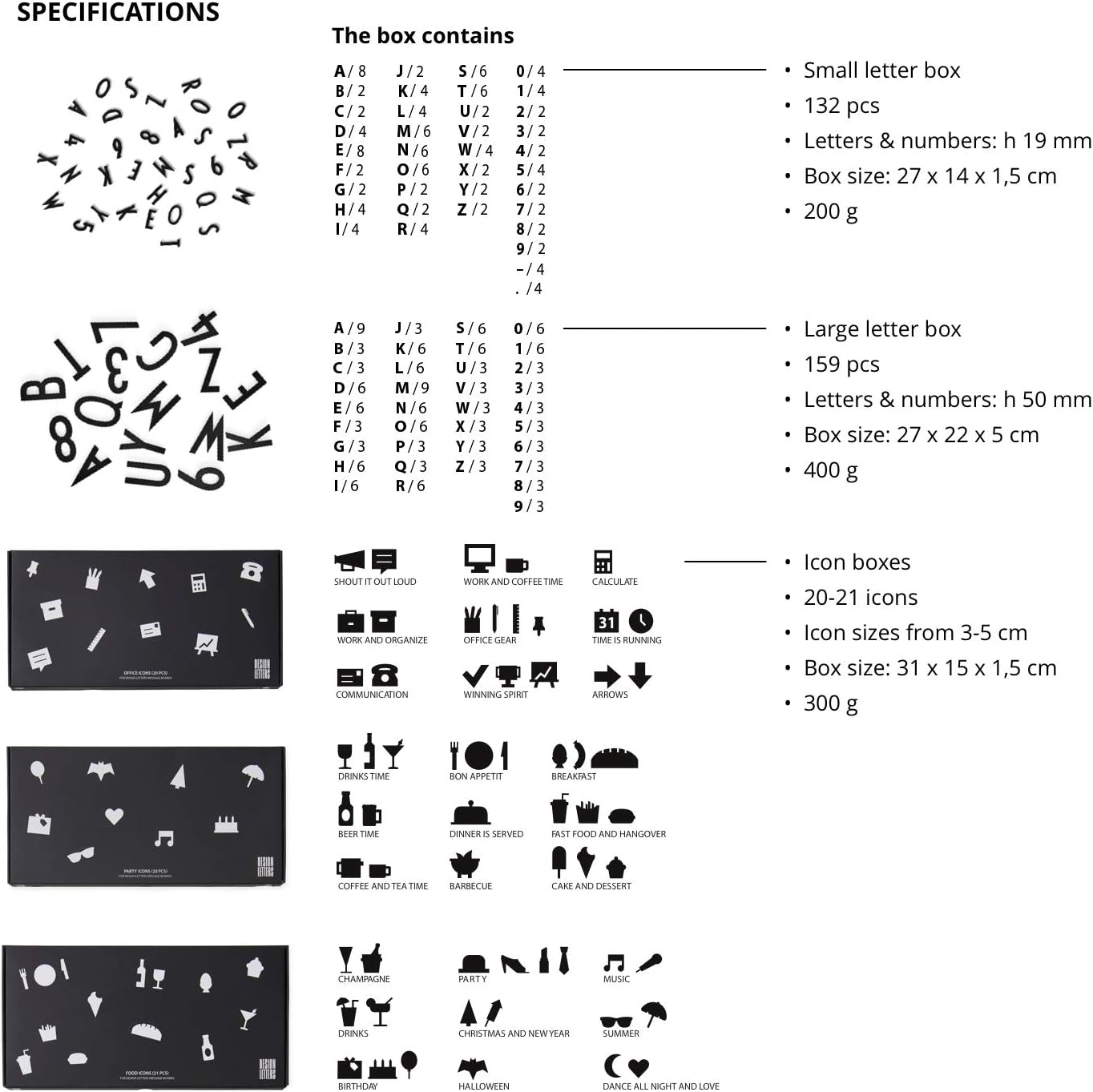 Letters And Numbers For Message Boards mm 132 Pcs Black The Sharp Edged Design Of The Letters Ensures A Graphic And Stylish Appearance Symbols For Letter Board Amazon Co Uk Kitchen Home