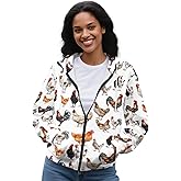SEANATIVE Women Zip Up Hoodies Drawstring Sweatshirt Long Sleeve Casual Hoodie Jacket with Pocket Size XS-5XL