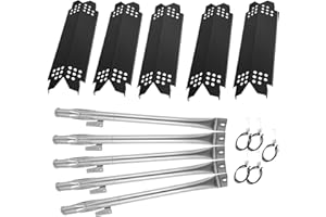 BQMAX Replacemrnt Parts Kit for Nexgrill 720-0888, 720-0888N Gas Grill Models, Heat Plates Shield Replacement Parts, Flame Ta