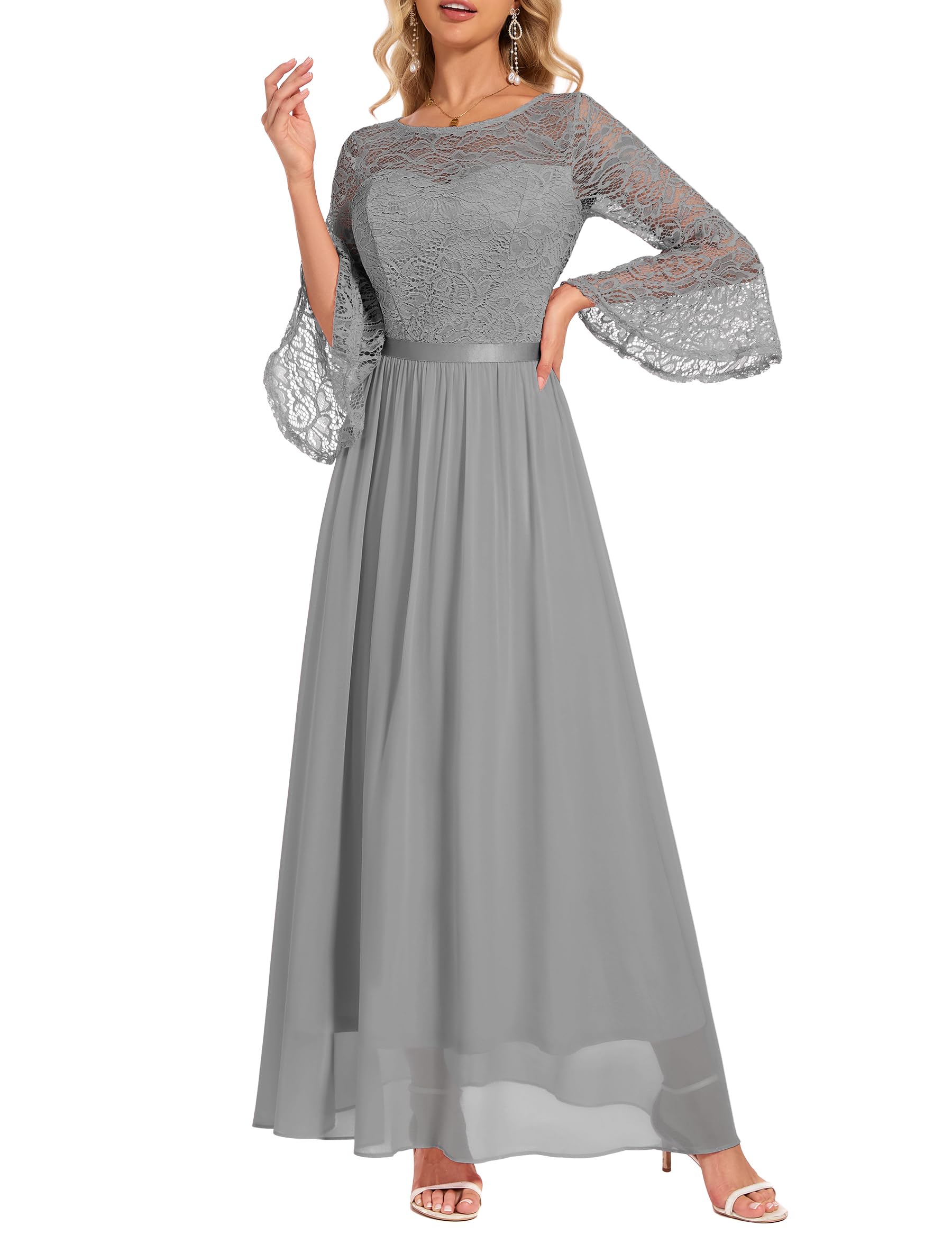 Wedtrend Women's Bridesmaid Dresses, 3/4 Flared