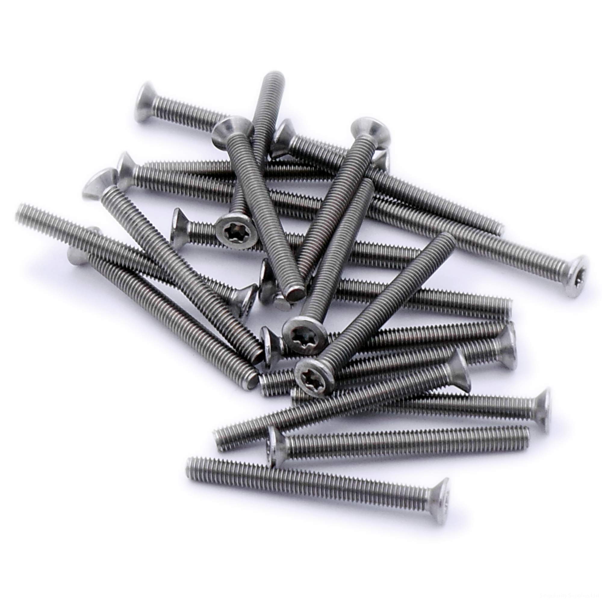 M3 (3mm x 25mm) TX Socket Countersunk Machine Screw (Bolt) - Stainless Steel (A2) (Pack of 20)