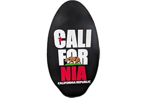 37" Wooden Skimboard California Republic Design - Durable Beach Skimboard for All Skill Levels, Lightweight and Stylish for S
