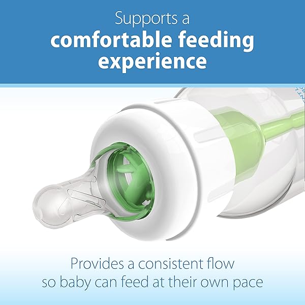 DR. BROWN’S NATURAL FLOW LEVEL 2 NARROW BABY BOTTLE SILICONE NIPPLE, MEDIUM FLOW, 3M+, 100% SILICONE BOTTLE NIPPLE, 6 COUNT