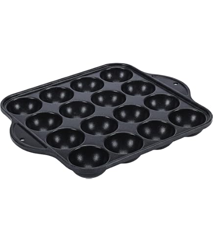 Takoyaki Maker Takoyaki Pan 14 Holes Cast Nonstick Iron Japanese Grill Pan With Detachable H Meatball Maker