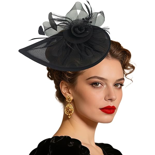 9368 Fashion Cupid Zebra Womens Dress Fascinator Straw Hat A003 Black Lawliet Fashion Cupid Zebra Womens Dress Fascinator Straw  main image 2
