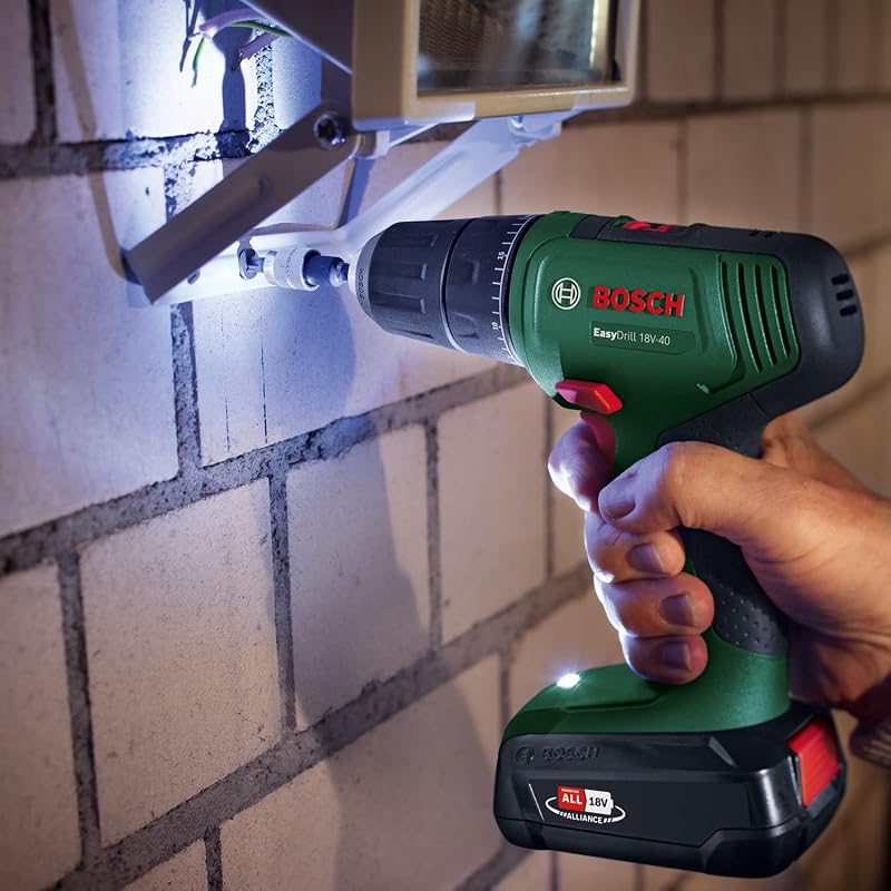 Trapano avvitatore a batteria EasyDrill 18V-40 (2 batterie da 2,0 Ah, sistema 18 volt, in custodia per il trasporto)