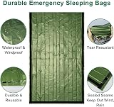 EEEKit Survival Bivy Bags 2 Pack Waterproof Mylar Thermal Emergency Sleeping view 2