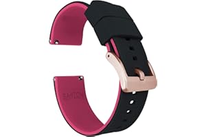 BARTON WATCH BANDS BARTON Elite Silicone Watch Bands - Gold Buckle Quick Release - Choose Color - 18mm, 19mm, 20mm, 21mm, 22mm, 23mm & 24mm Watch Straps