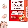 DERMFREE Plantar Wart Remover Pads, Wart Remover Bandaid for Plantar Wart, Hand Wart, Corns, Callus Removal, 40% Salicylic Acid 42 Pads Wart Bandaids