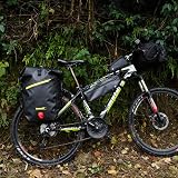 Rhinowalk 27L Waterproof Bike Pannier Bag with Shoulder Strap Green view 7