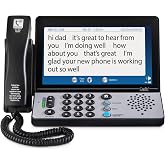 Hamilton CapTel 2400iSPNBT Large Touch Screen Captioned Telephone | Phone for Hard of Hearing with Answering Machine and Speakerphone, Volume Booster up to 40dB Gain, Hearing Aid Compatible