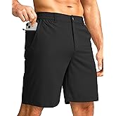 G Gradual Men's Casual Shorts 7" Lightweight Golf Shorts for Men Stretch with 3 Pockets Quick Dry Breathable Work Shorts