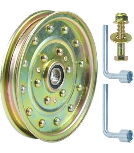 8TEN Spannrolle Für Exmark & Toro Rasenmäher – Ersatz Für 633109, 116-4667, 126-7685 (1 Stück, Gold)