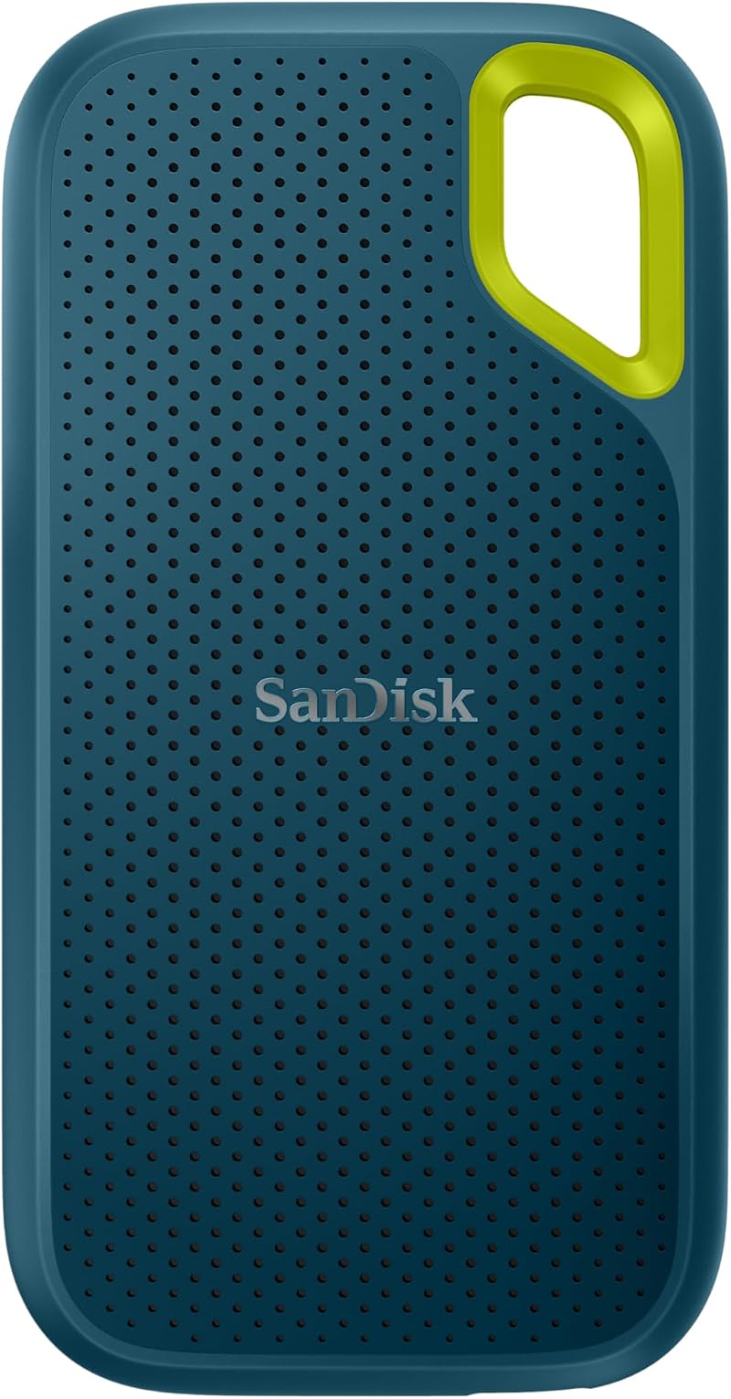 SanDisk Extreme Portable SSD 8TB USB-C NVMe IP65 1050MB/s Read 1000MB/s Write