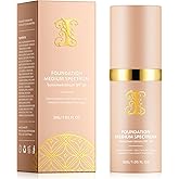 Color Changing Foundation 4 in 1 Medium Spectrum, Flawless Foundation Color Changing Makeup Full Coverage SPF50+, Waterproof Moisturizing Foundations for Mature Skin Hides Wrinkles and Lines, 30ml