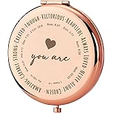 GAOLZIUY Inspirational Gifts from Women, Christian Gifts for Women Religious, Spiritual Gift Compact Mirror, Appreciation Birthday Gift for Sister Friends Thanksgiving Idea