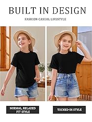 Girls Short Sleeve T Shirts Kids Summer Tops