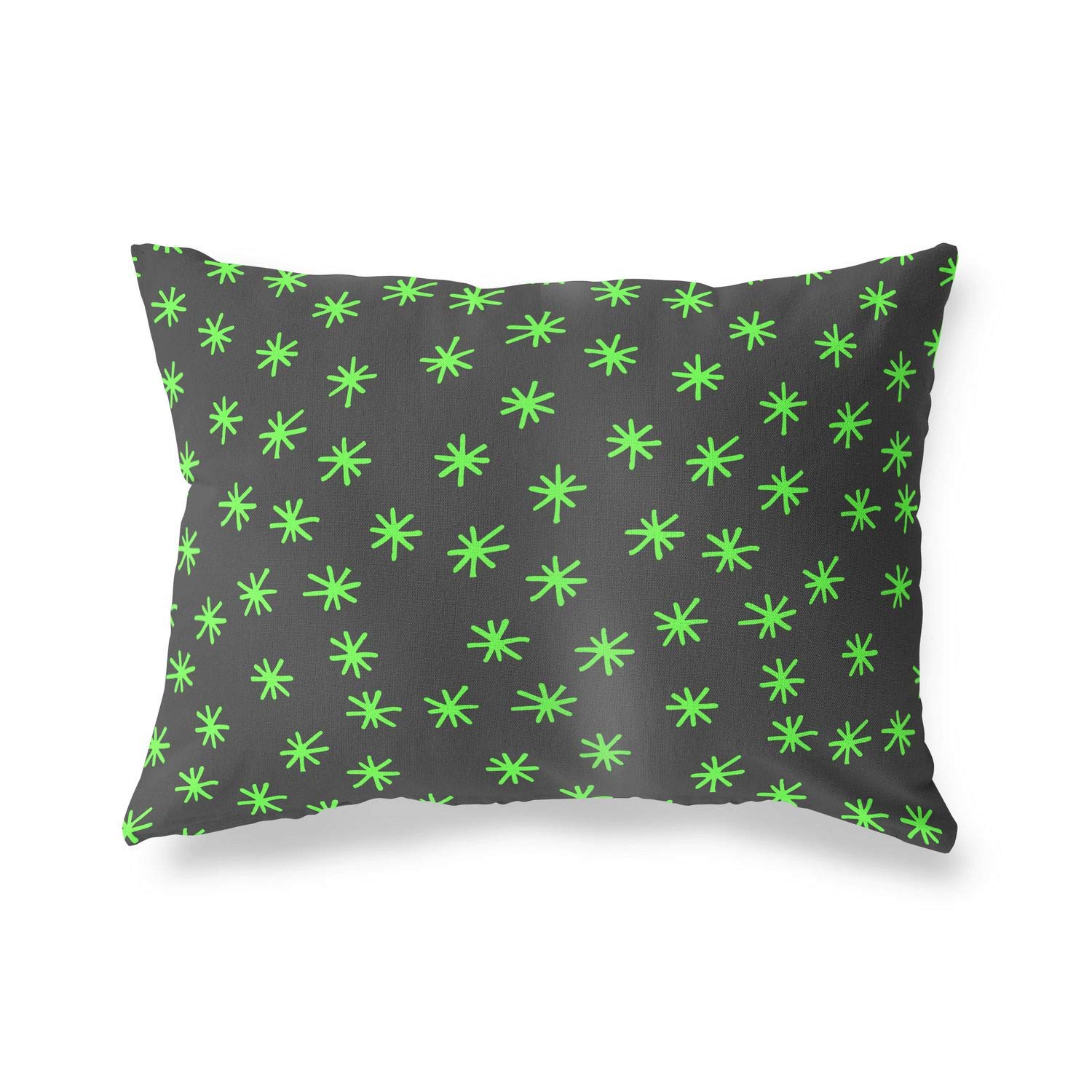 BonaMaison Decorative Cushion Cover, Neon Green Fume Throw Pillow Covers, Home Decorative Pillowcases for Livingroom, Sofa, Bedroom, Size: 45X60 Cm - Designed and Manufactured in Turkey