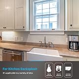 Art3d 10-Sheets Peel and Stick Tile Backsplash 12"x12" White PU Resin Kitchen view 4