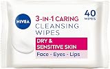 NIVEA Biodegradable Cleansing Wipes Dry Skin 40 Sheets Pack of 4 view 1