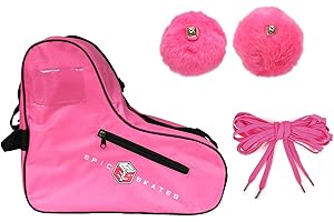 EPIC SKATES Epic Pink Roller Skate Accessory 3 Pc. Bundle w/Bag, Laces, & Pompoms